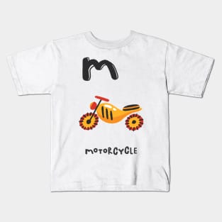 M is Motorcycle Kids T-Shirt